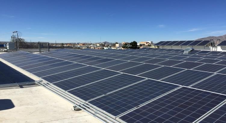 Rooftop solar system in Ciudad Juárez, Mexico